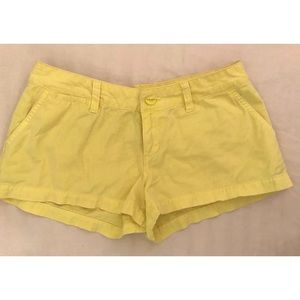 Mossimo Light Yellow Cotton Shorts Sz 7J EUC